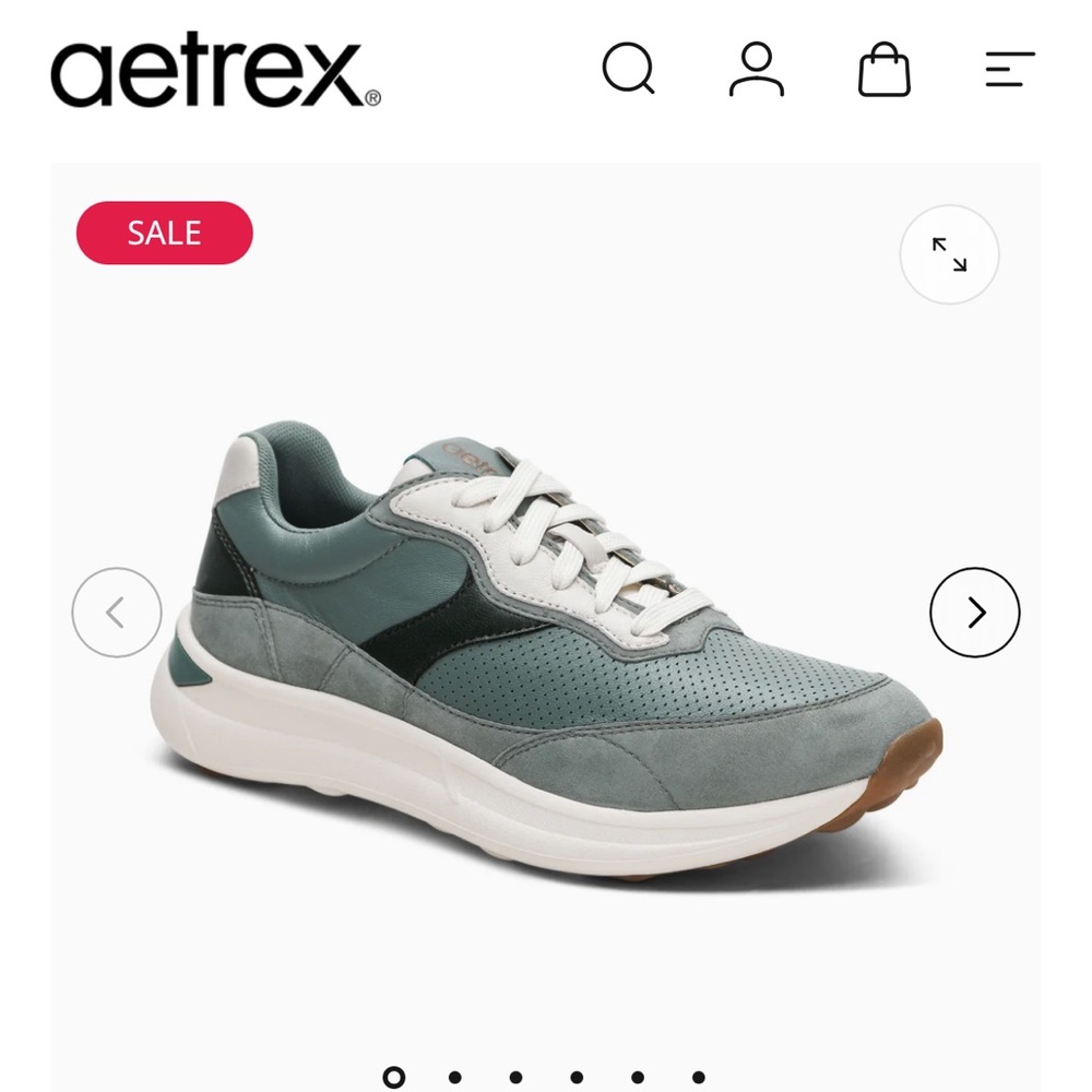 Aetrex Light Green Women's Sneakers